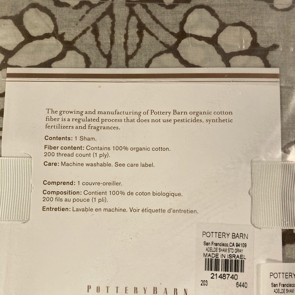 NWT Pottery Barn Adelaide standard shams - Picture 6 of 6